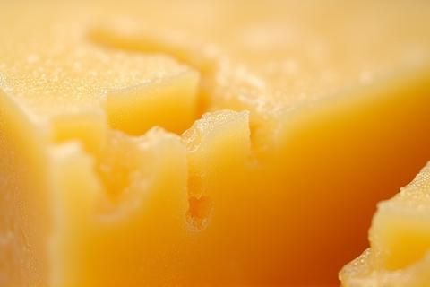 Wedge of Parmesan Reggiano cheese.